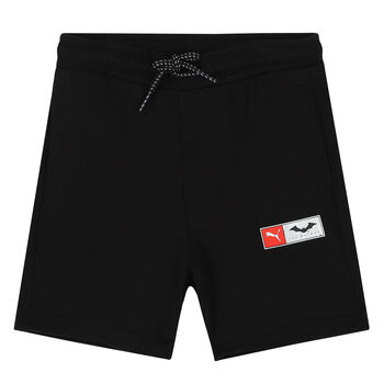 Boys Black Logo Shorts