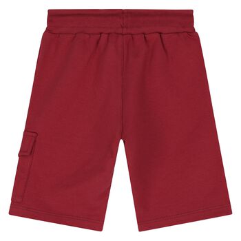 Younger Boys Red Logo Shorts 