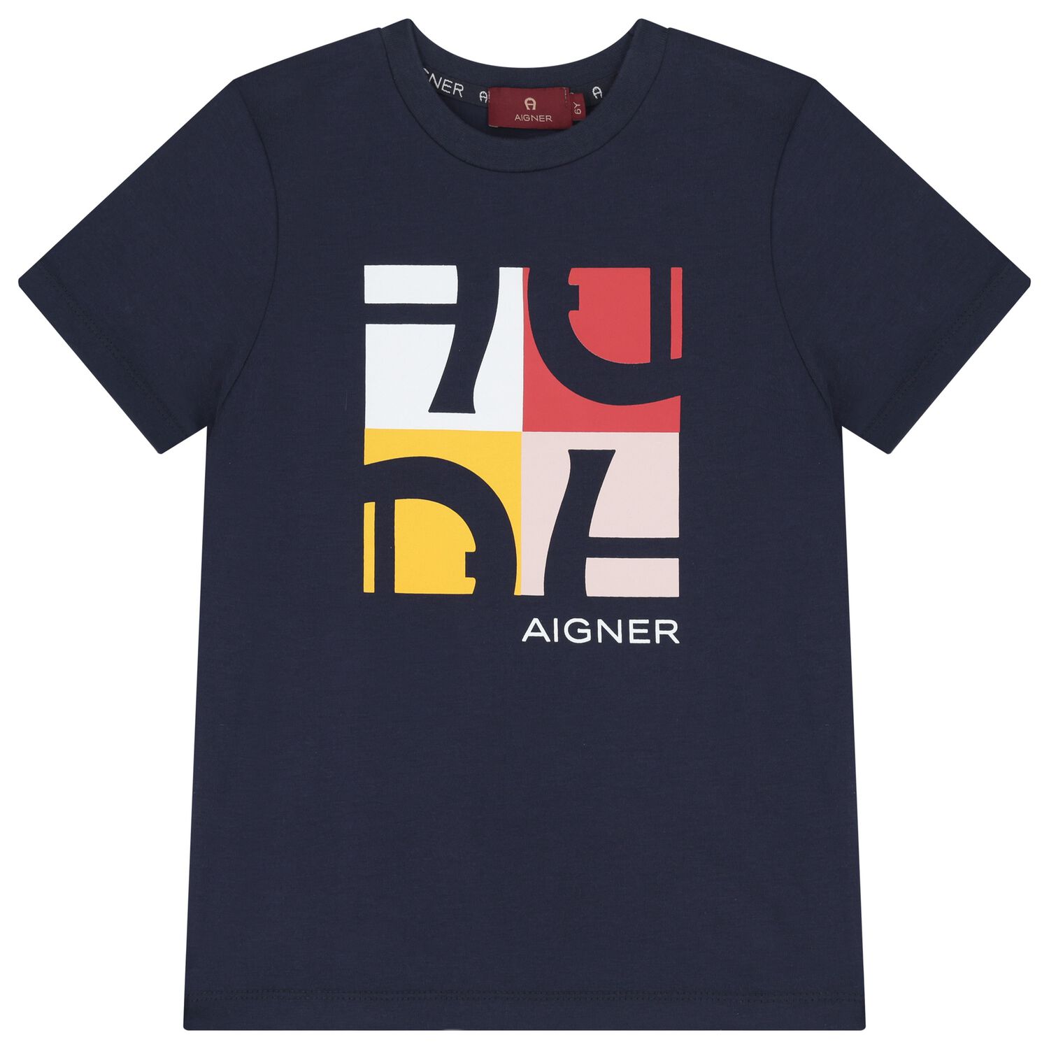 Boys Navy Blue Logo T-Shirt, 2, hi-res