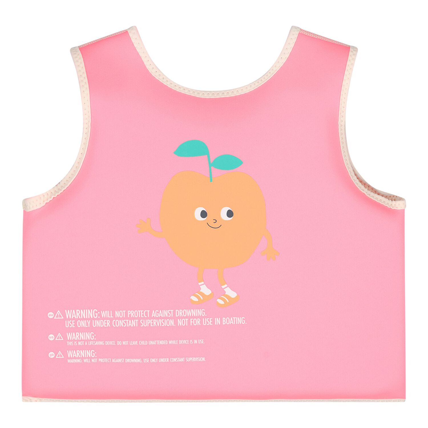 Girls Pink Fruit Swim Vest, 1, hi-res