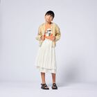 تنورة بنات بالشعار باللون العاجي , 1, hi-res