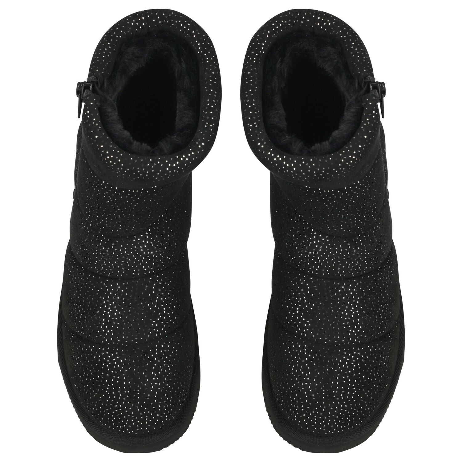 Girls Black Logo Boots, 1, hi-res