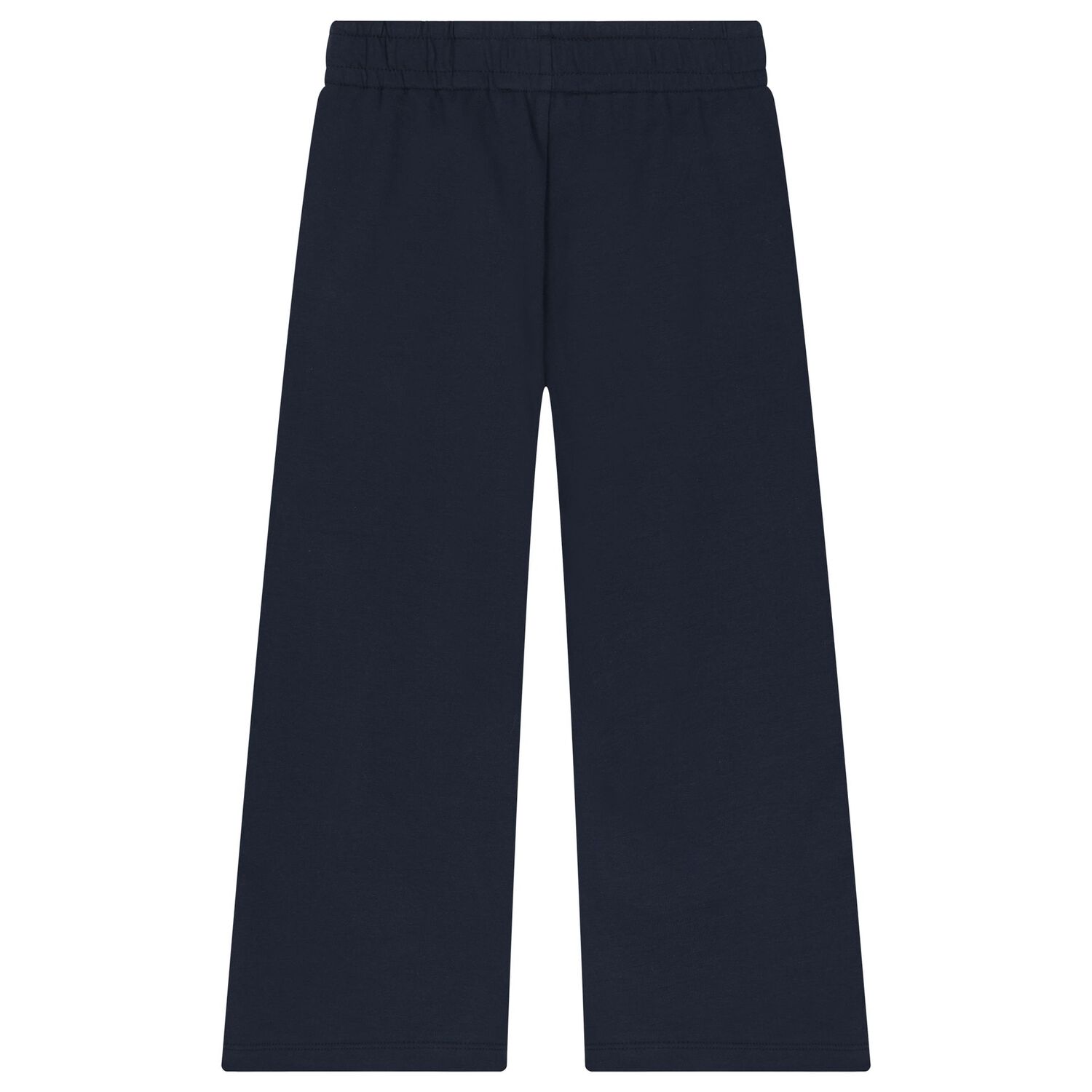 Girls Navy Blue Logo Trousers, 1, hi-res