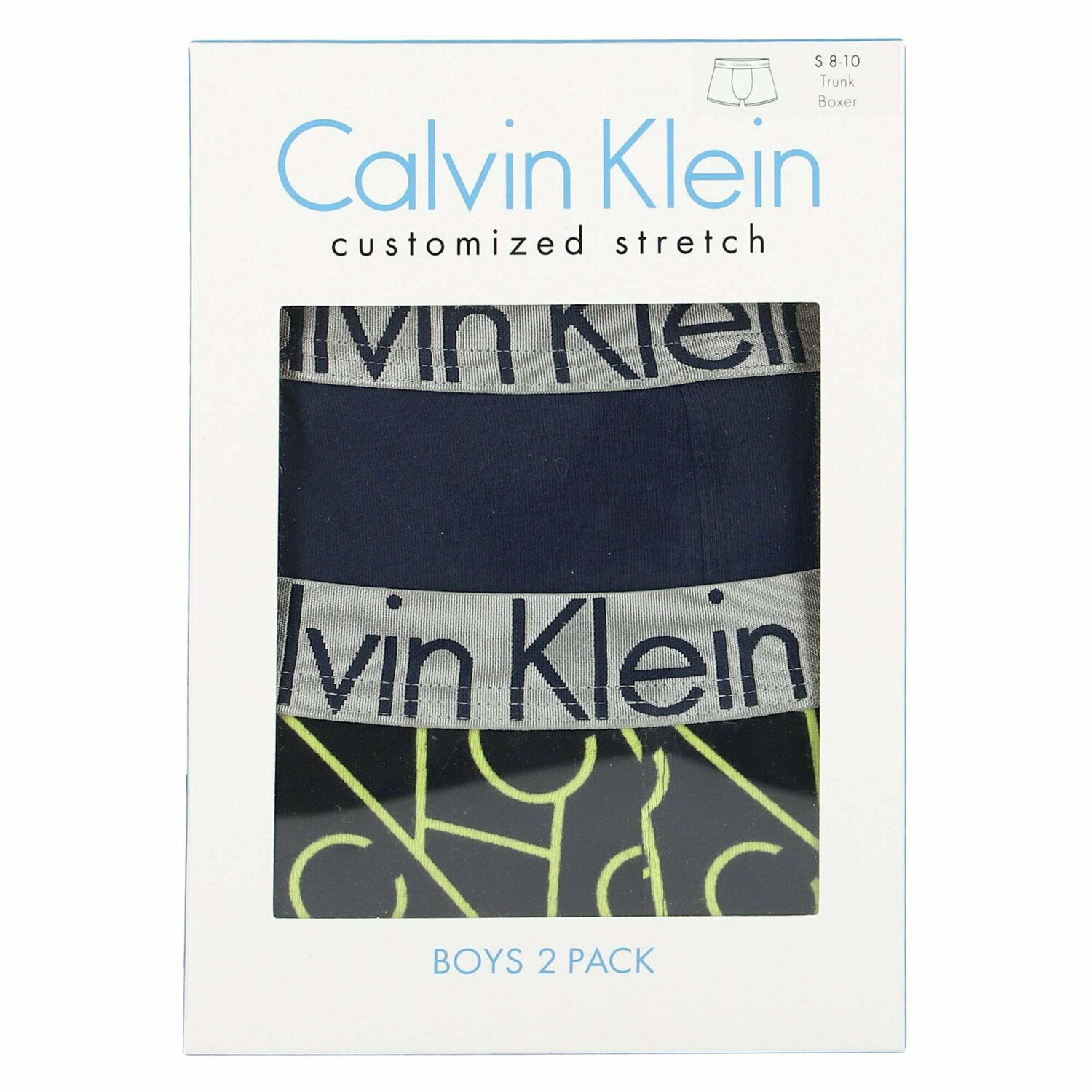 Boys Navy & Black Boxer Shorts ( 2-Pack ), 1, hi-res