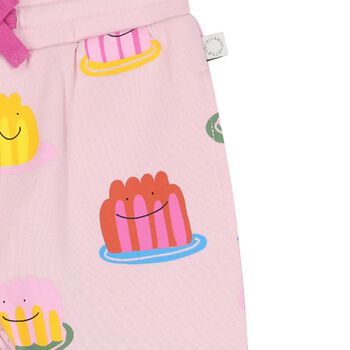Younger Girls Pink Jelly Joggers
