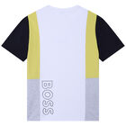 Boys White Logo T-Shirt, 1, hi-res