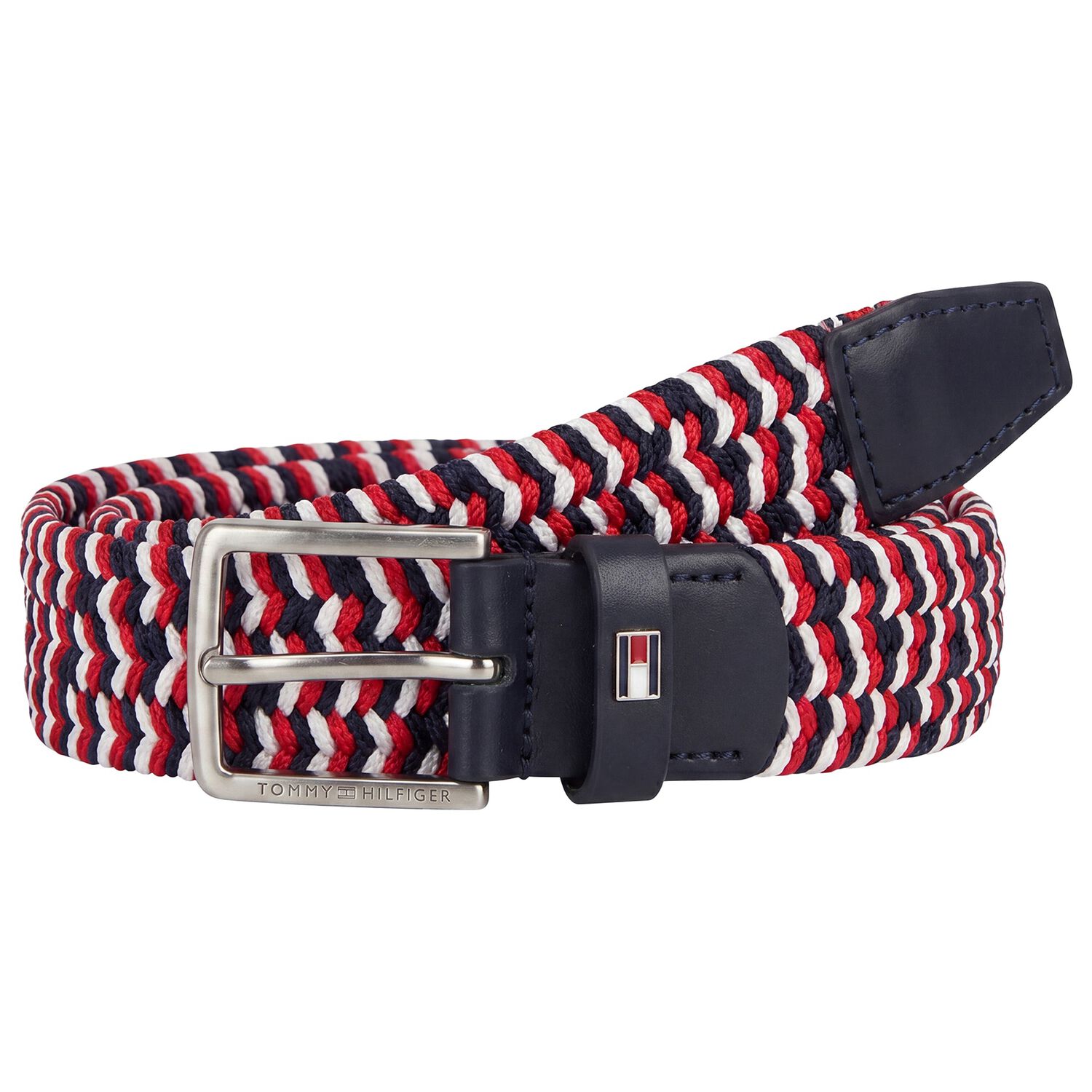 Boys White, Navy Blue, & Red Belt, 1, hi-res
