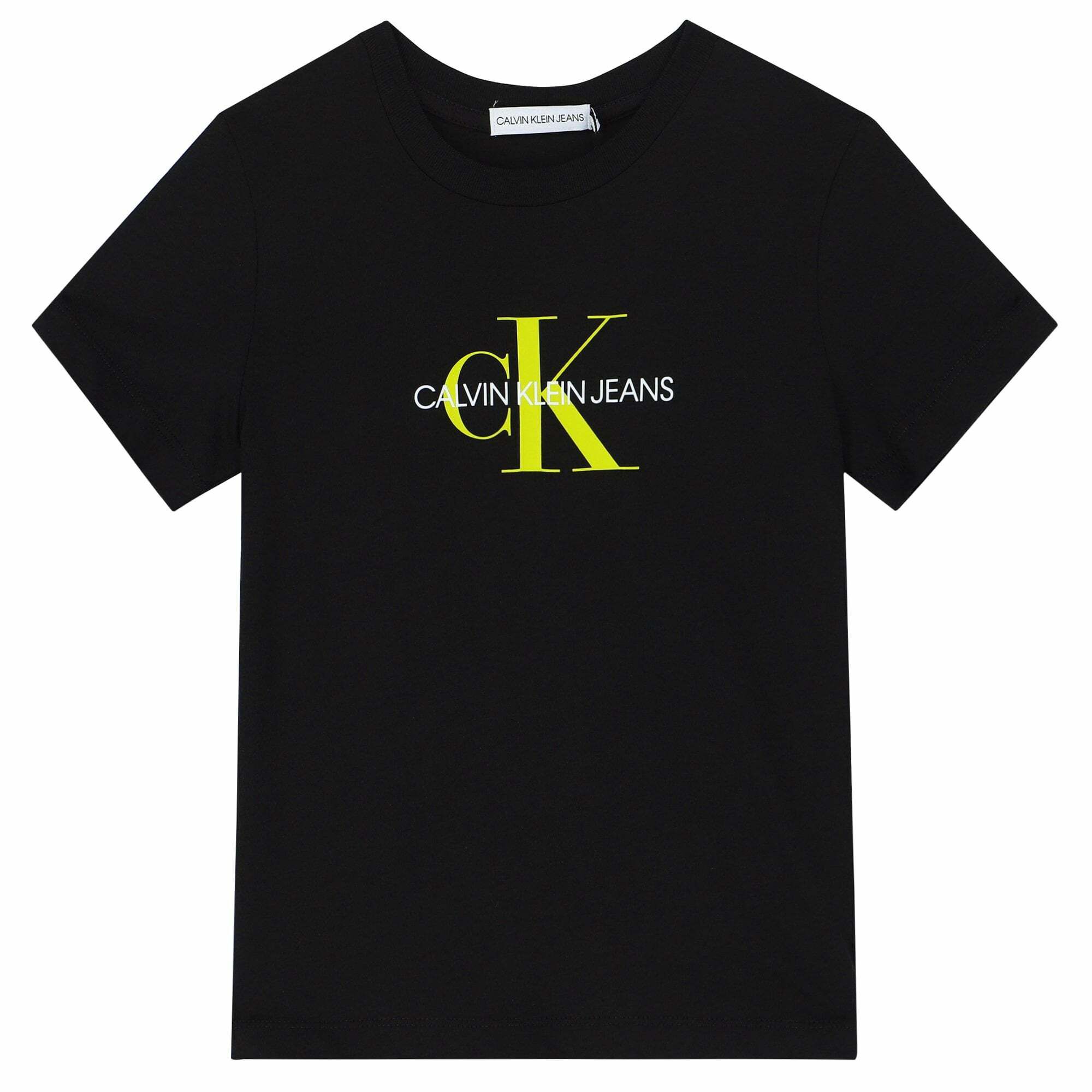 Calvin Klein Boys Black Logo T Shirt Junior Couture