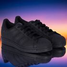 Black Superstar Trainers, 1, hi-res