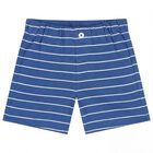 طقم شورت أبيض وأزرق للأولاد الصغار, 1, hi-res