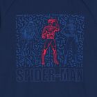 بدله رياضيه للاولاد بشعار مارفل باللون الكحلى , 1, hi-res