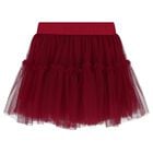 Girls White & Red Teddy Bear Skirt Set, 1, hi-res