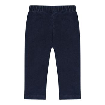 Baby Girls Pink & Navy Blue Heart Leggings Set
