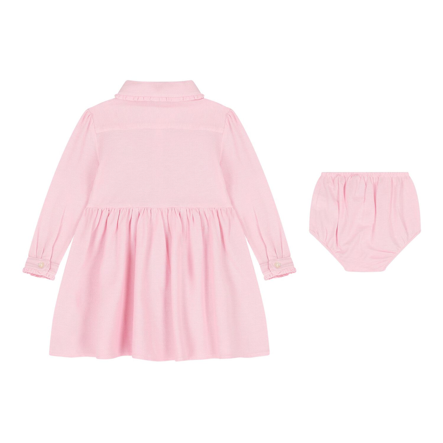 Baby Girls Pink Logo Dress Set, 1, hi-res
