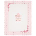 Baby Girls White & Pink Carousel Blanket, 1, hi-res
