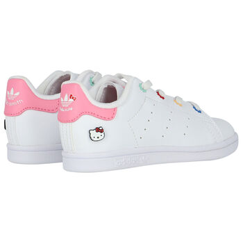 White & Pink Hello Kitty Stan Smith Trainers
