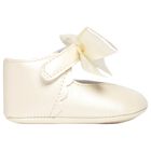 Baby Girls Ivory Bow Pre Walker Shoes, 2, hi-res