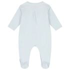 Baby Boys Blue Logo Babygrow Set, 4, hi-res