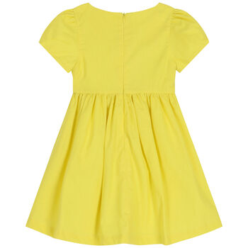 Girls Yellow Ruffled Dress