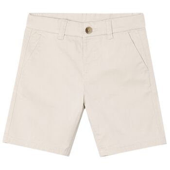 Boys Beige Chino Shorts