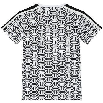 Boys White & Black Logo T-Shirt