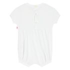 Baby Girls White Heart Romper, 1, hi-res