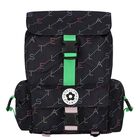 Girls Black Logo Backpack, 1, hi-res