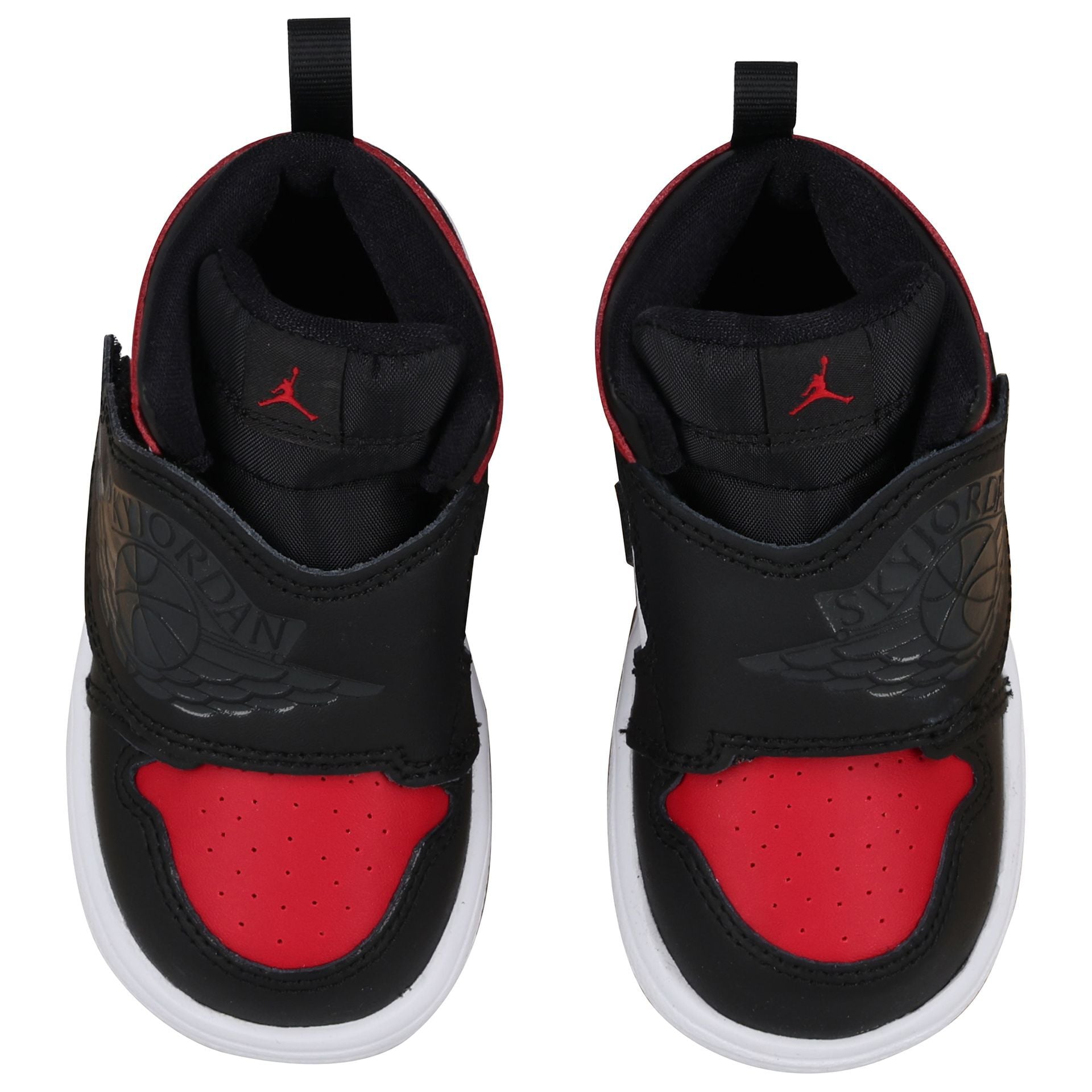 Nike Kids Black, Red & White Sky Jordan 1 Trainers | Junior