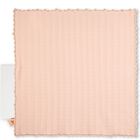 Baby Girls Pink Pointelle Knit Blanket, 1, hi-res