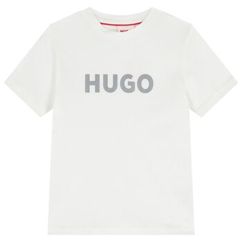 Boys White Logo T-Shirt