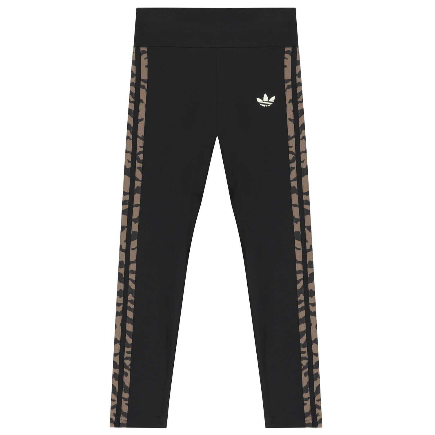 ليجينز بنات بالشعار باللون الاسود , 1, hi-res