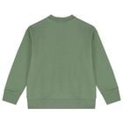 Boys Green Logo Sweatshirt, 1, hi-res
