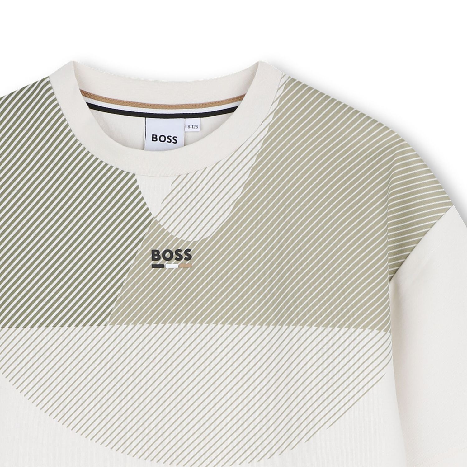 Boys Beige Logo T-Shirt, 2, hi-res