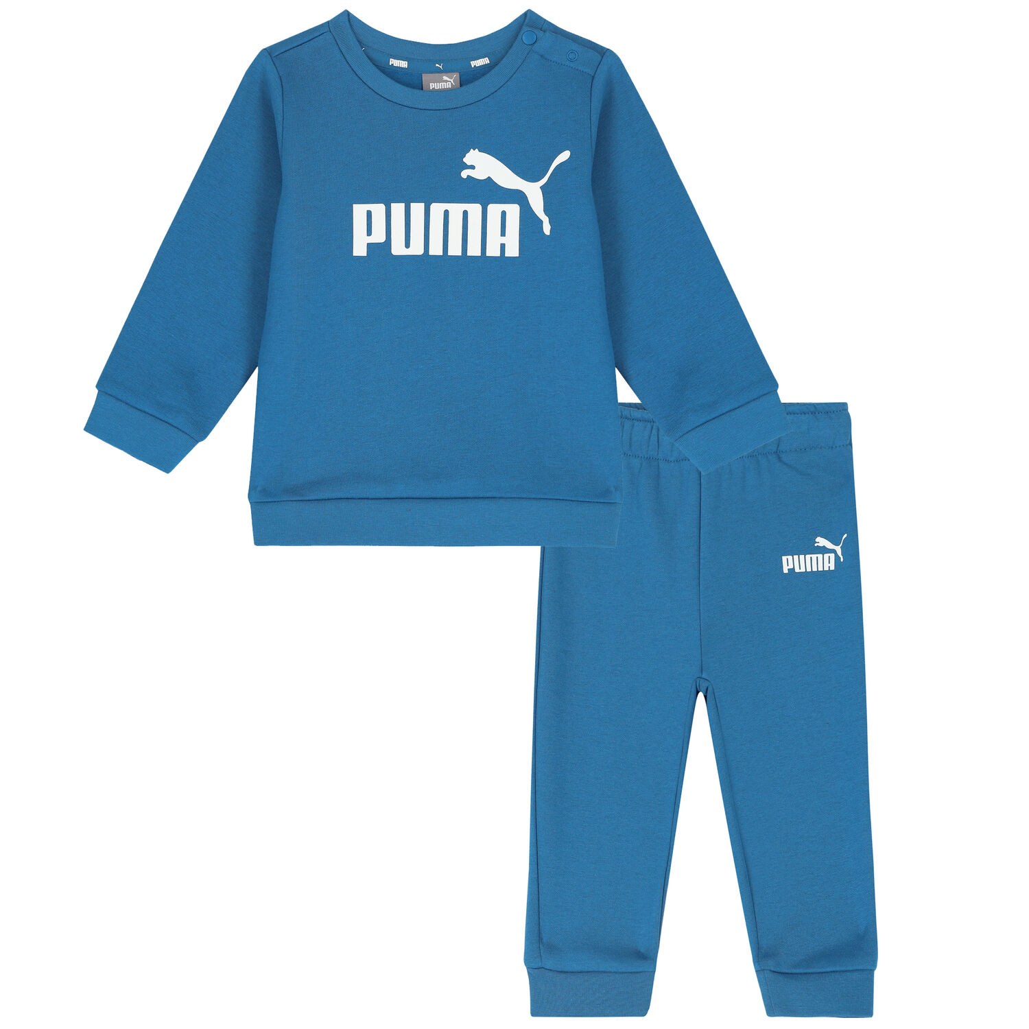 Puma Younger Boys Blue Logo Tracksuit Junior Couture