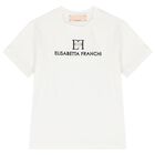 Girls Ivory Logo T-Shirt, 3, hi-res