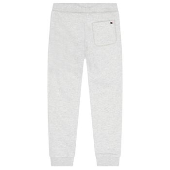 Boys Grey Logo Joggers