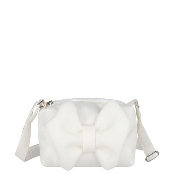 Nikolia Girls White Bow Bag, 1 Girls White Bow Bag