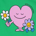 تيشيرت بنات بطبعه قلب باللون الاخضر , 1, hi-res