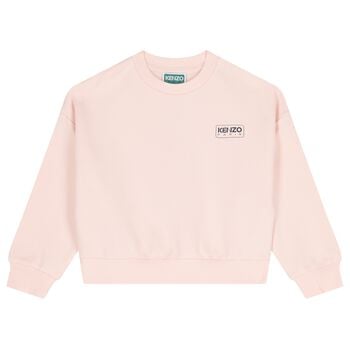 Girls Pink Logo Sweatshirt