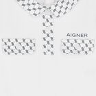 Baby Boys White & Navy Blue Logo Babygrow, 1, hi-res