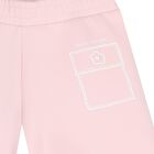 Girls Pink Stitched Print Shorts, 2, hi-res
