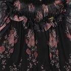 Girls Navy Blue & Pink Floral Tulle Myrtisa Dress, 2, hi-res