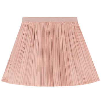 Girls Pink Pleated Skirt