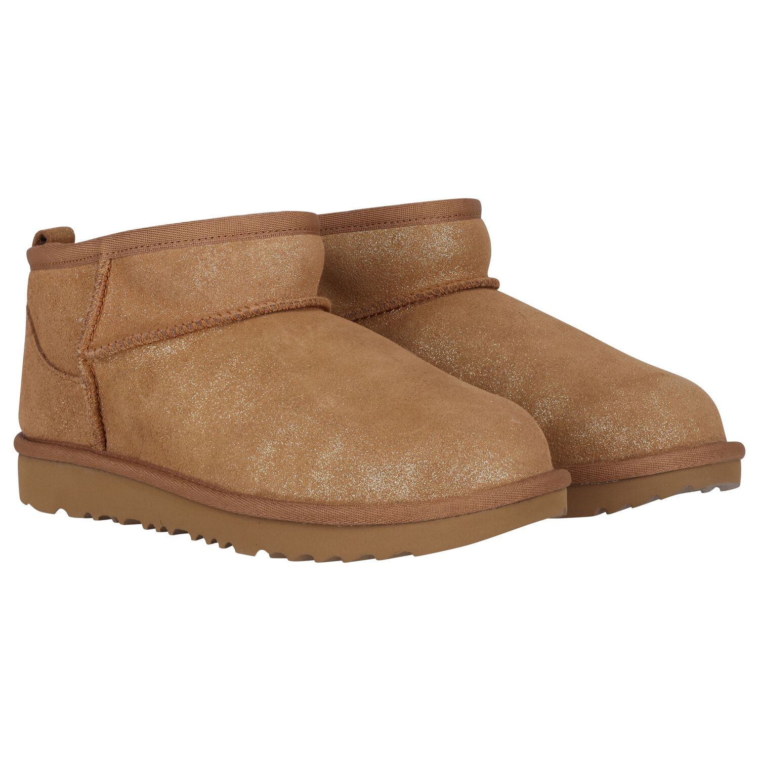 Girls Beige Classic Ultra Mini Suede Boots , 1, hi-res