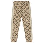Girls Beige Logo Joggers, 1, hi-res