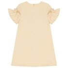 Girls Beige Bag Logo Dress, 2, hi-res