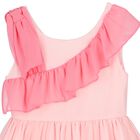 Girls Pink Chiffon Dress, 1, hi-res