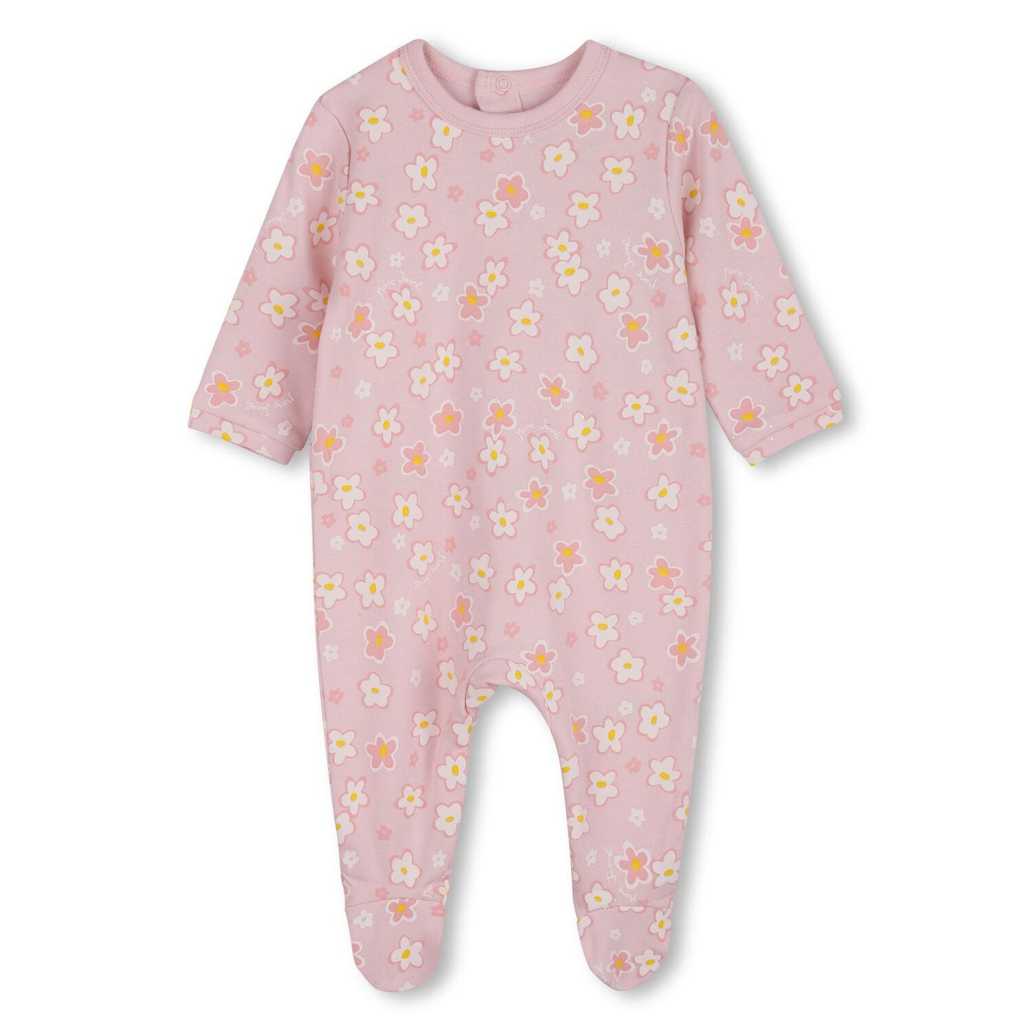 Baby Girls Pink Daisy Logo Babygrow Gift Set, 1, hi-res