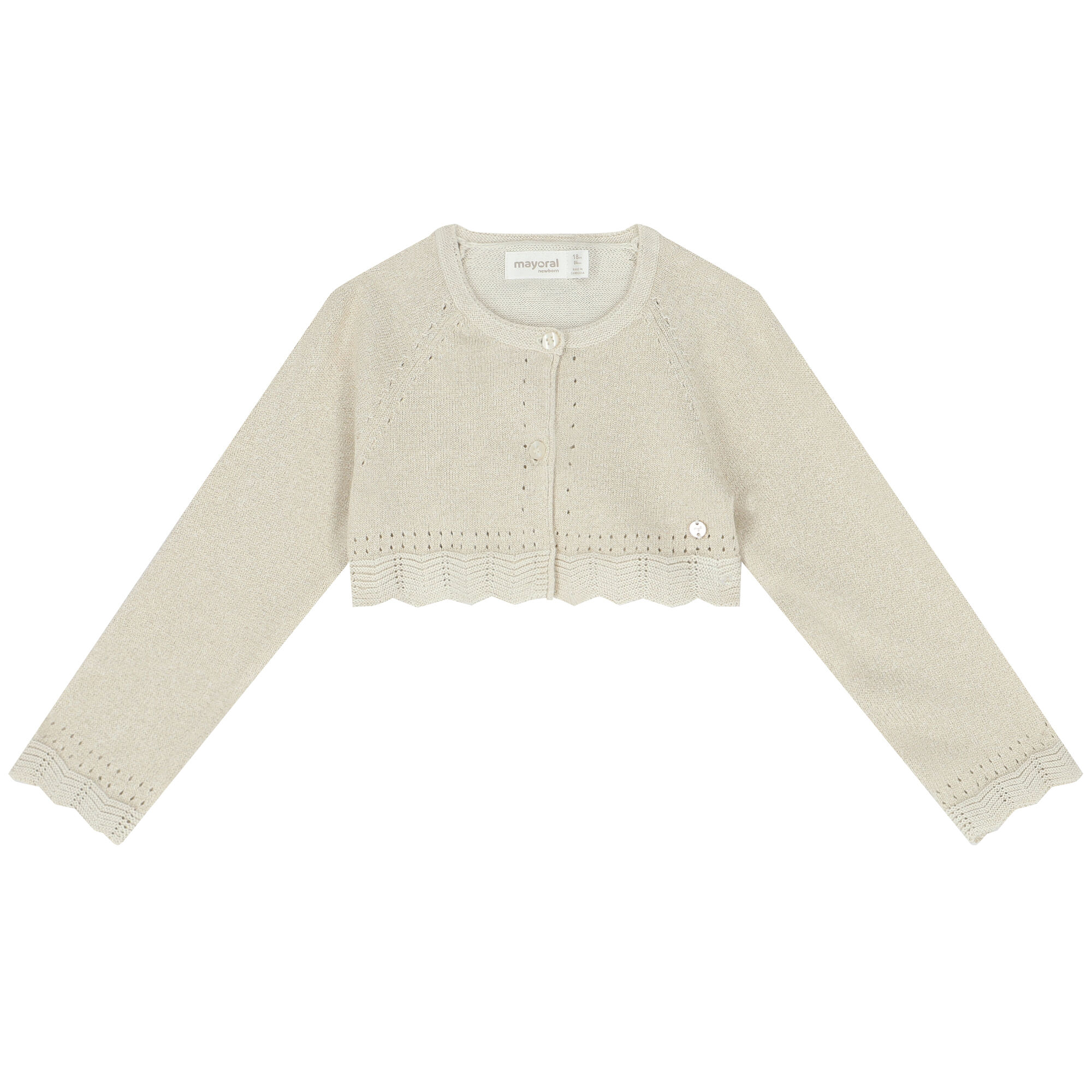 Baby girl best sale cream bolero cardigan