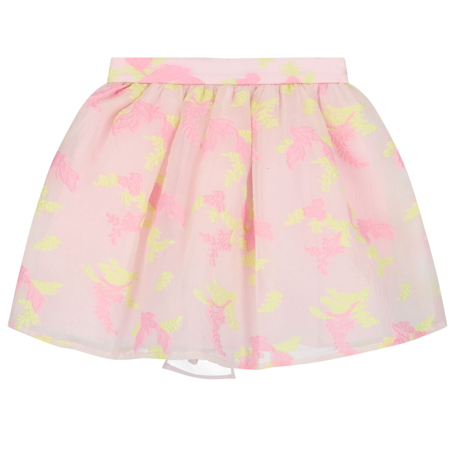 Girls Pink Ruffled Skirt Set, 2, hi-res image number null
